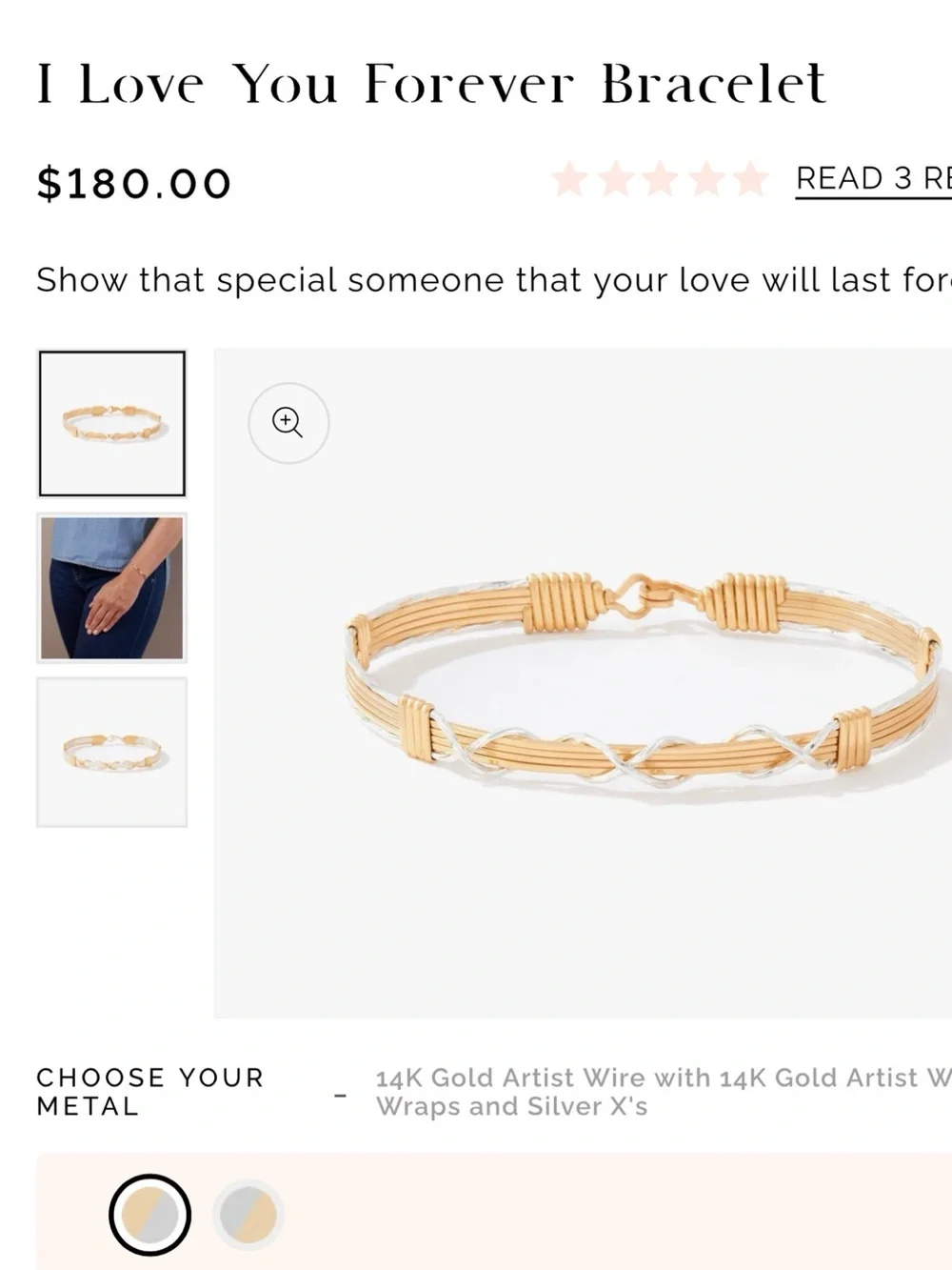 Ronaldo Gold Braided Multi-Strand Wire Bracelet